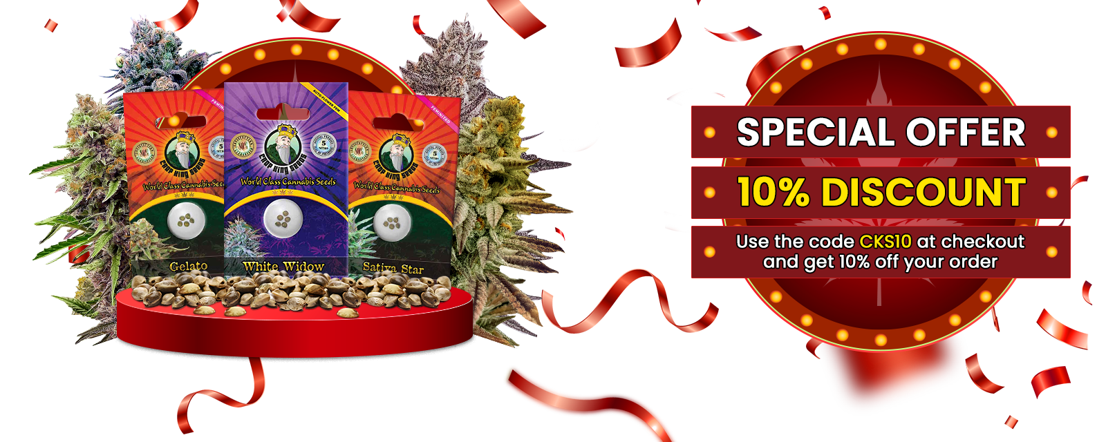 10% Promo Marijuana Seeds
