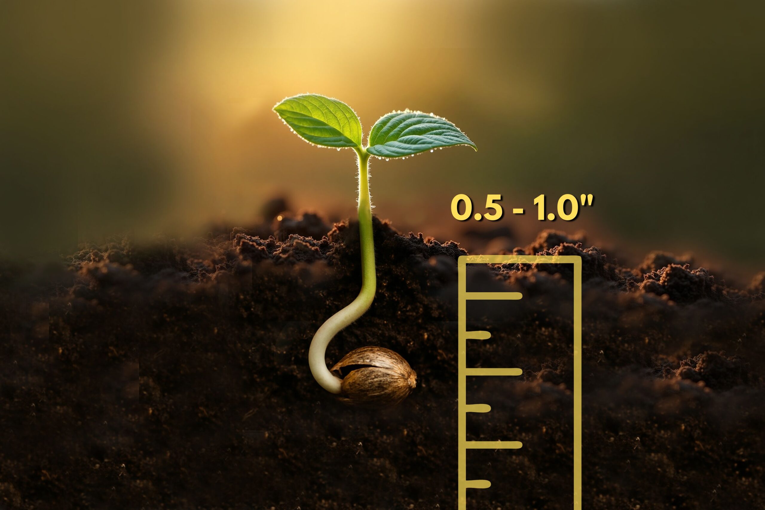How Deep to Plant Germinated Pot Seed