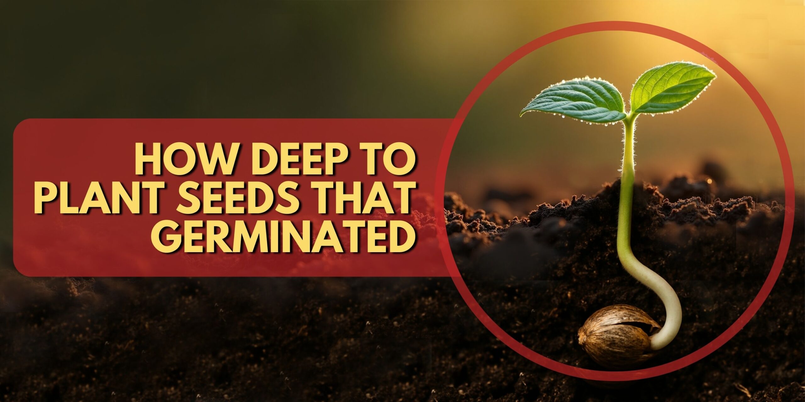 How Deep to Plant Seeds That Germinated