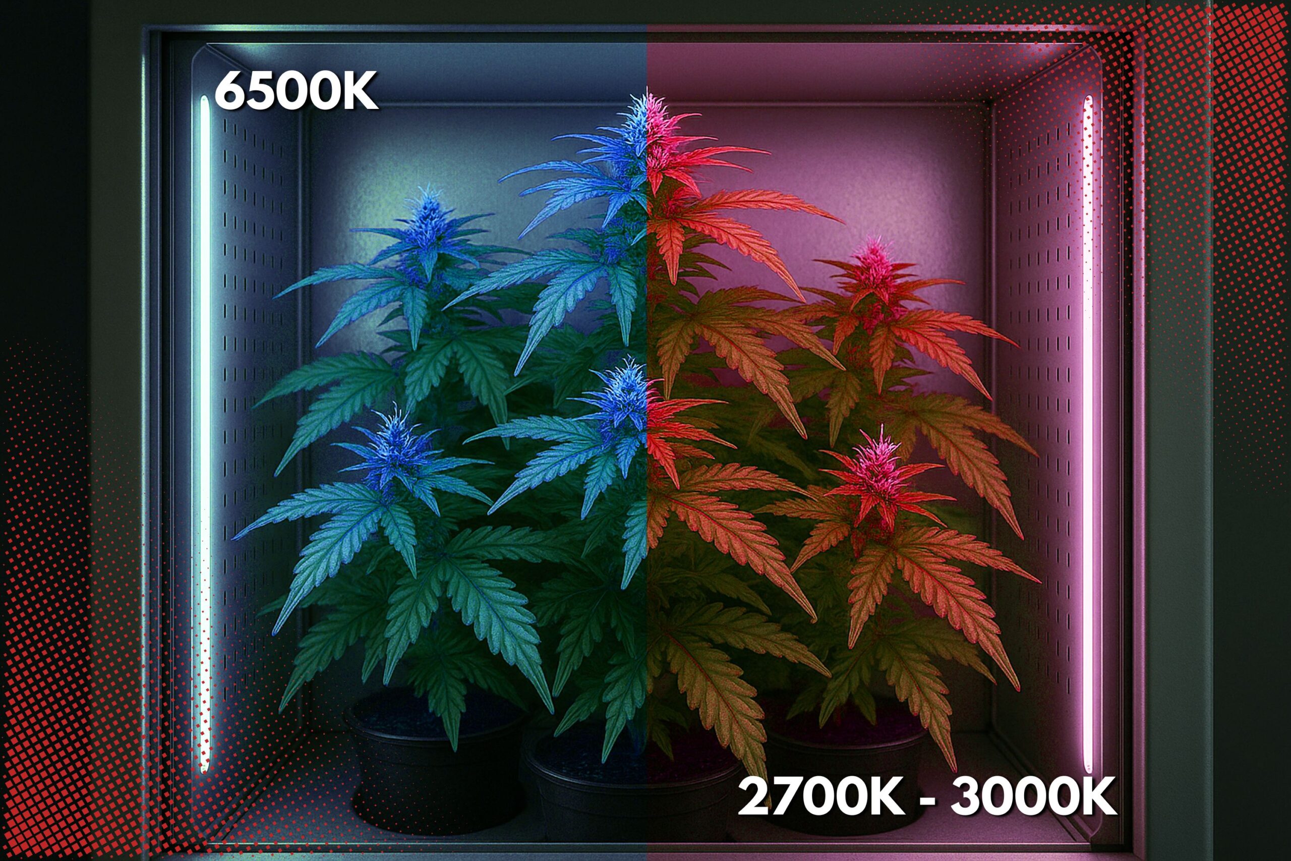 Ideal Light Spectra and Intensity for Side Lighting Cannabis