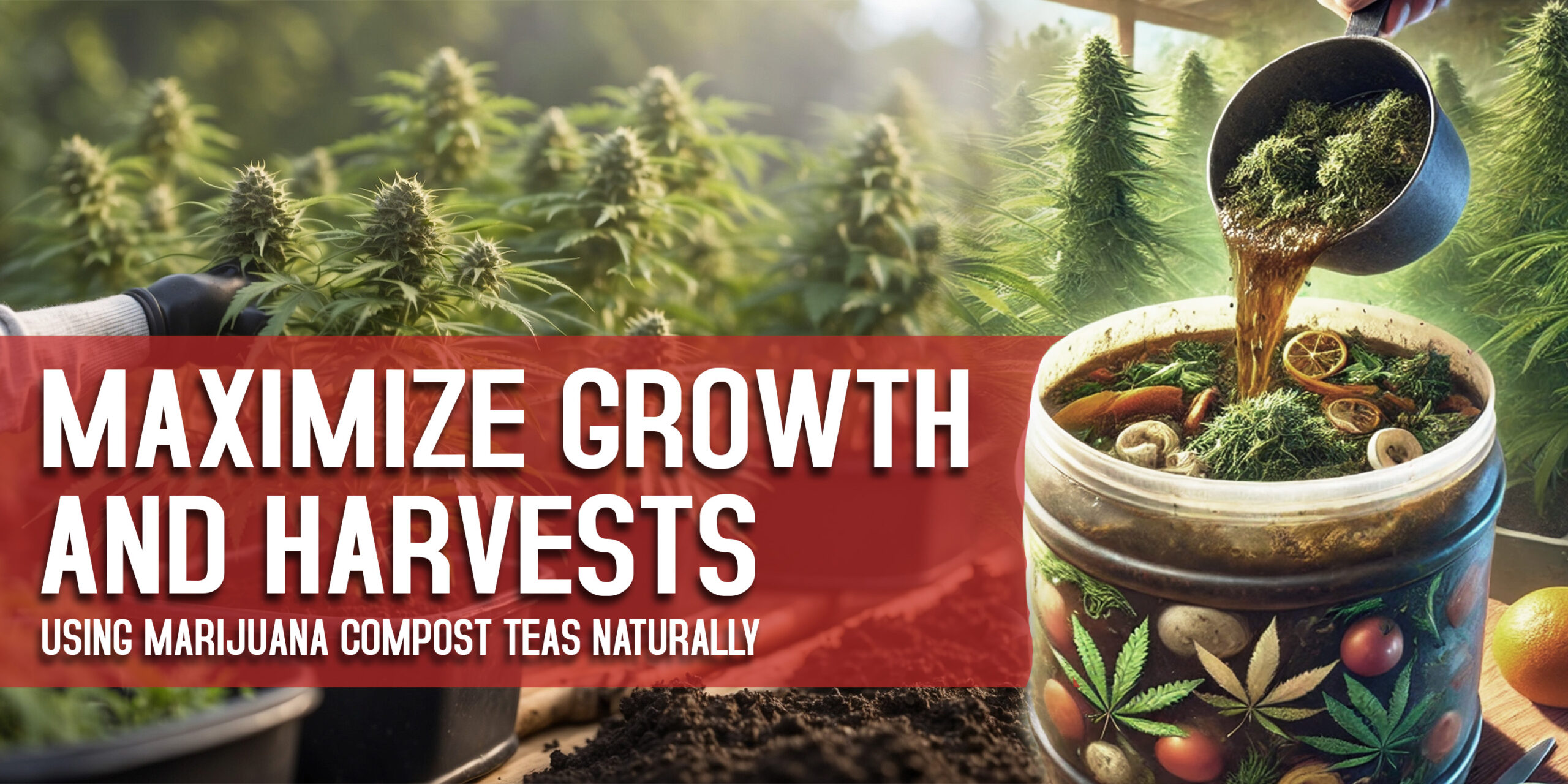 Maximize Growth and Harvests Using Marijuana Compost Teas Naturally