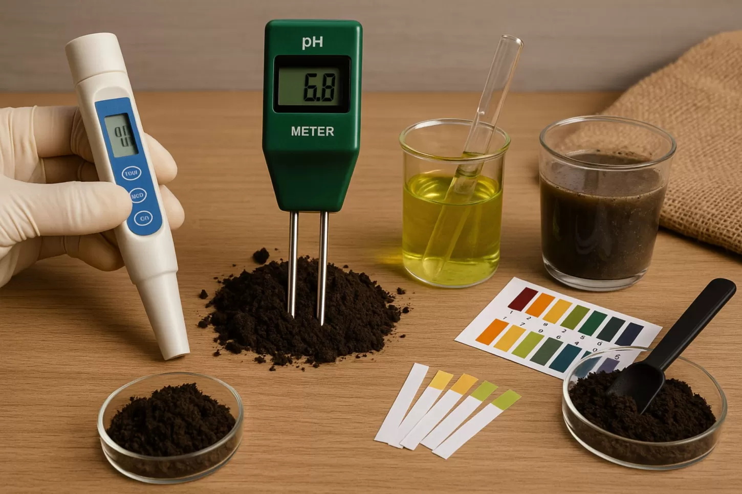 Tools for Correctly Measuring pH in Soil