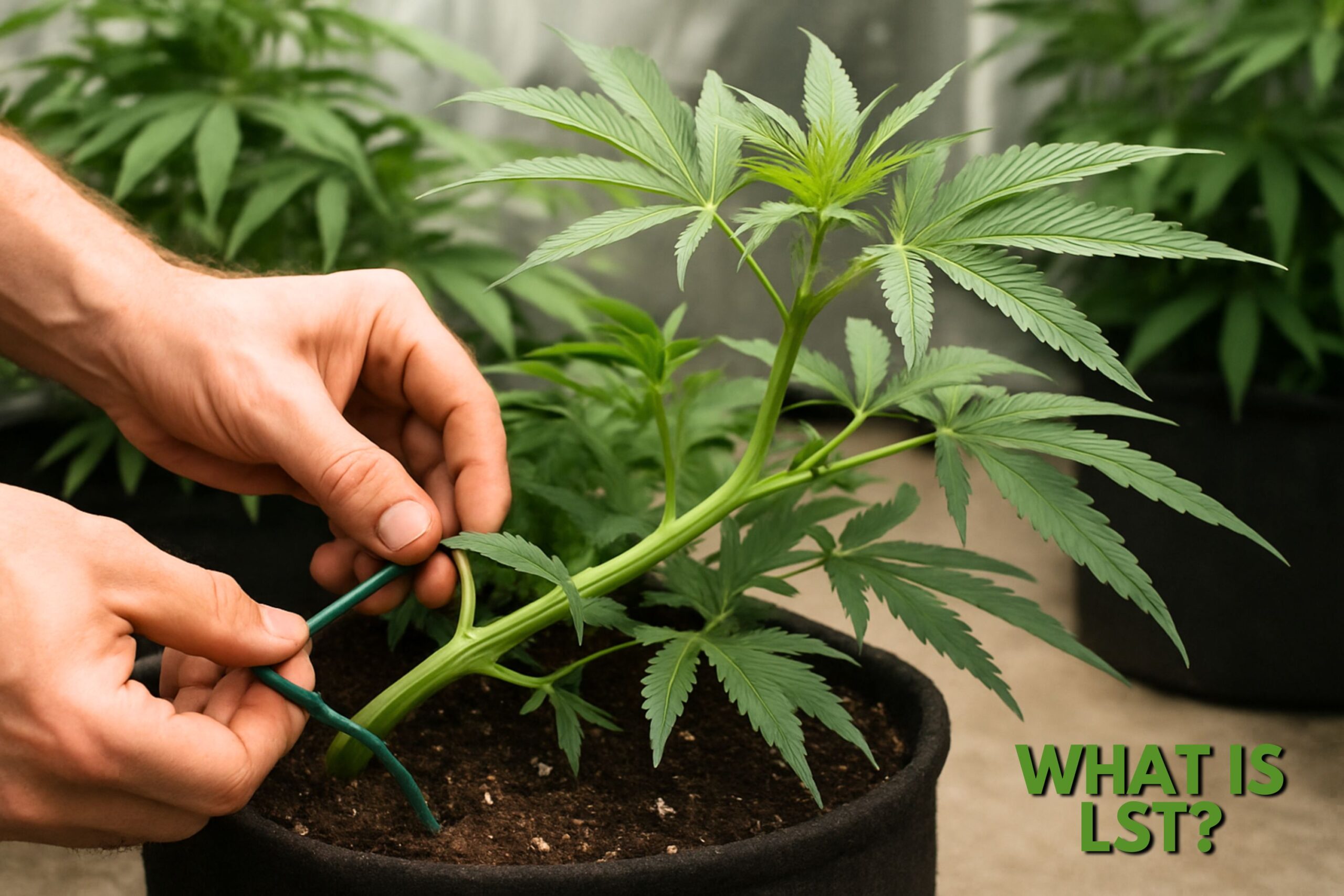 Low Stress Training (LST) of Cannabis Growth
