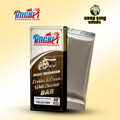 Magic Mushroom Cookies & Cream White Chocolate Bar