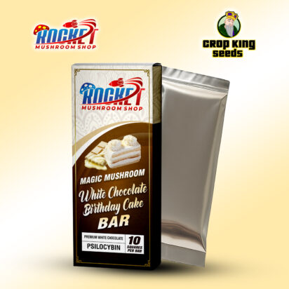 Magic Mushroom White Chocolate Birthday Cake Bar