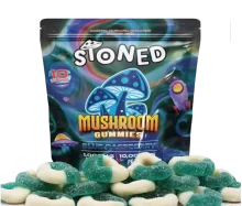 Stoned Blue Raspberry Flavor Gummies CKS